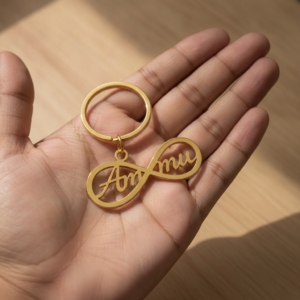 Personalized Infinity Name Keychain