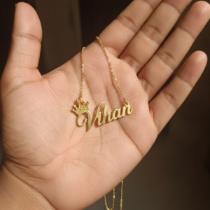 Personalized Crown Name Necklace