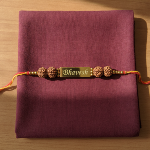 Personalized Rudraksha Name Rakhi