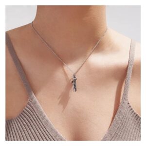 Hug Pendant Necklace with Name – Personalised Steel Jewellery